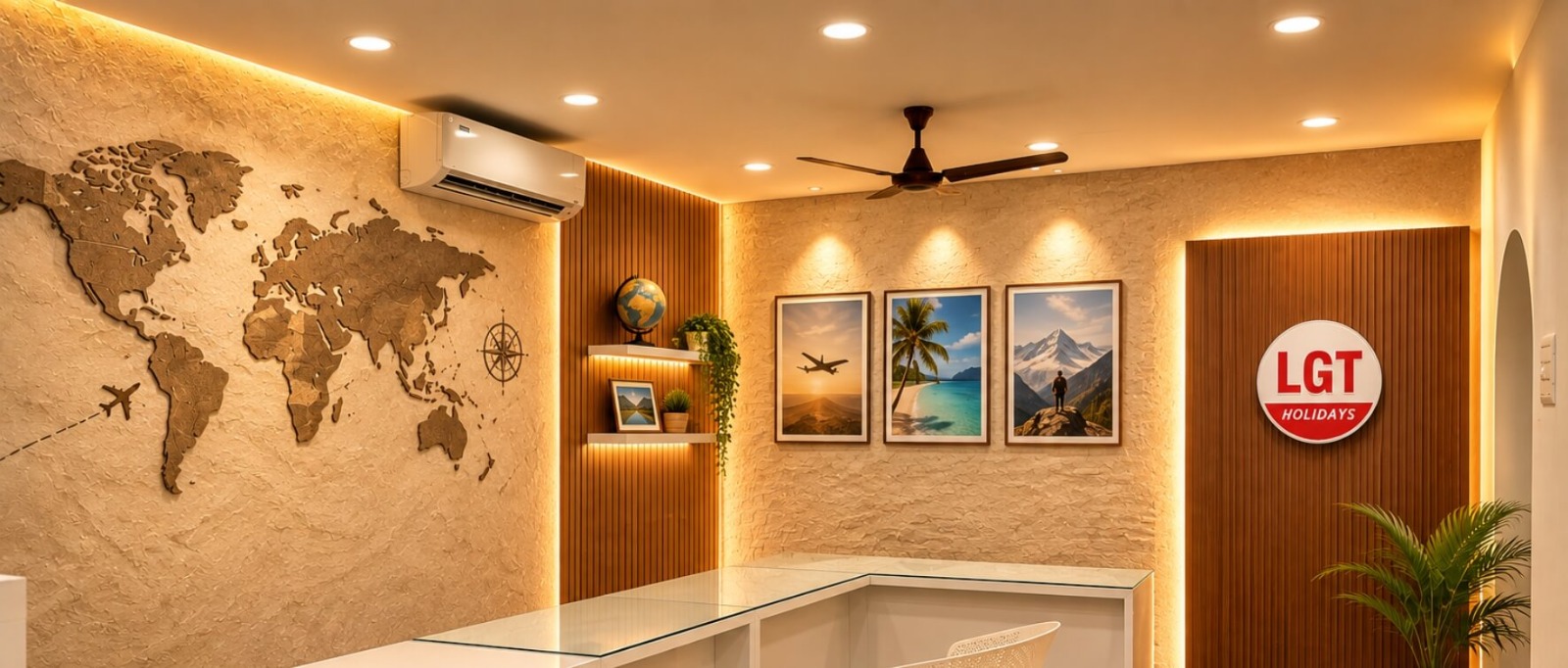 Interior of the LGT Holidays Nagercoil branch